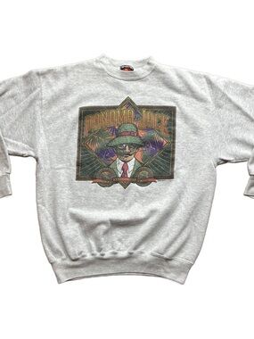 Panama Jack Light Gray Graphic Crewneck Sweatshirt with Multicolor Print